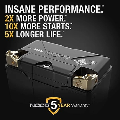 NOCO BOOST - NLP14 - 500 Amp, 12V, Lithium Powersports Battery pa2