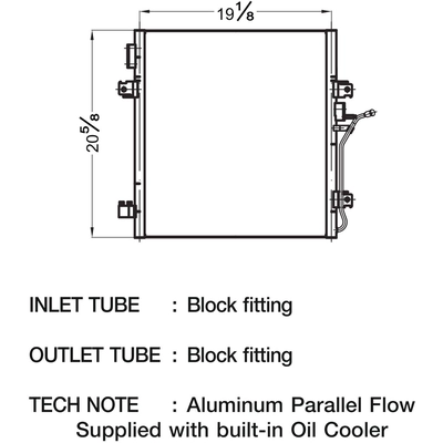 Condenser by CSF - 10525 pa2