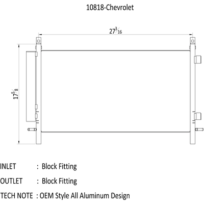 Condenser by CSF - 10818 pa2