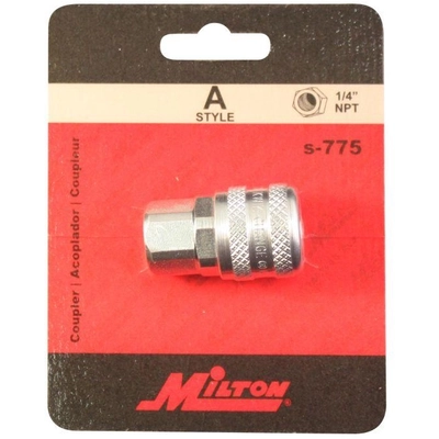 Coupler by MILTON INDUSTRIES INC - S775 pa3