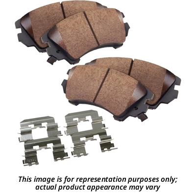 Front Ceramic Pads by AGNA BRAKES - PLD1104C 1