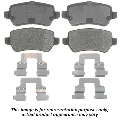 Rear Premium Semi Metallic Pads by IDEAL BRAKE - PMD458 1