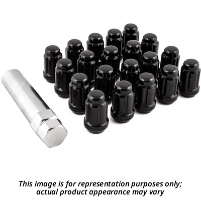 Wheel Lug Nut by COYOTE WHEEL ACCESSORIES - 871140BLK 1