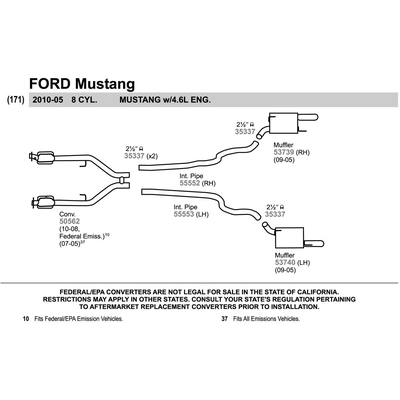 Direct Fit Converter by WALKER - 50562 pa4