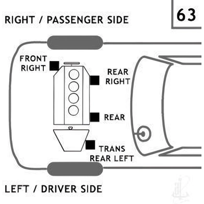 Engine Mount Front Right by ANCHOR - 2827 pa15