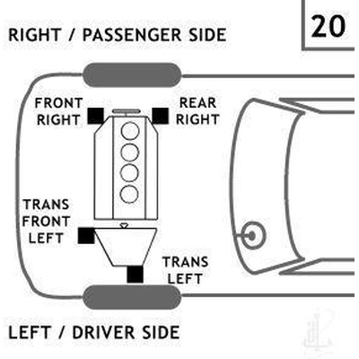 Engine Mount Front Right by ANCHOR - 3093 pa23