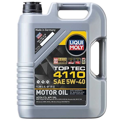 5W40 Top Tec 4110 5L - Liqui Moly Synthetic Engine Oil 22122 pa6