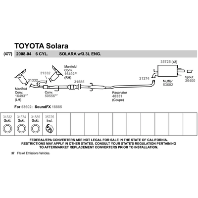 Exhaust Manifold And Converter Assembly by WALKER - 16492 pa3