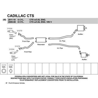 WALKER USA - 31379 - Exhaust Pipe Flange Gasket pa14