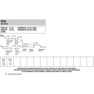 Exhaust Pipe by WALKER USA - 53961 pa3