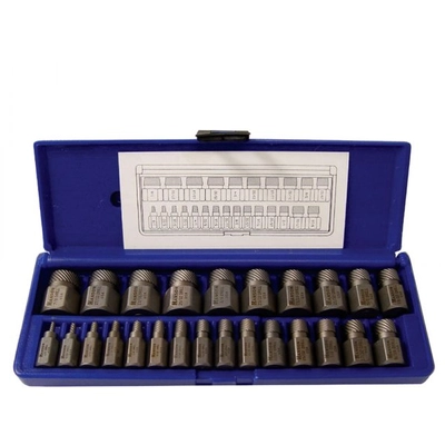 IRWIN - 53227 - Screw Extractor Set, Hex Head, Multi-Spline, 25-Piece pa9