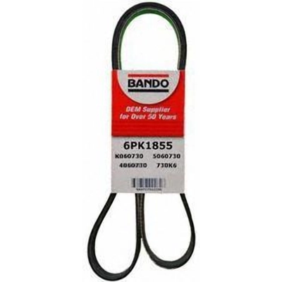 Fan, Water Pump, Alternator, & Power Steering Belt by BANDO USA - 6PK1855 pa5