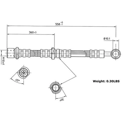 Front Brake Hose by CENTRIC PARTS - 150.47025 pa4