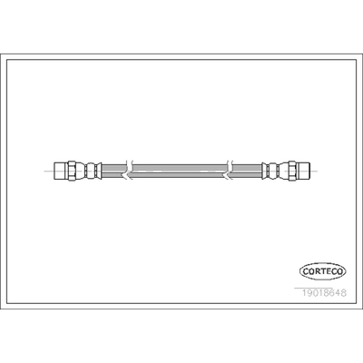 Front Brake Hose by CORTECO - 19018648 pa1