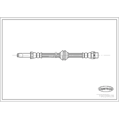 Front Brake Hose by CORTECO - 19026628 pa1