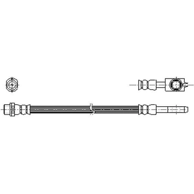 Front Brake Hose by CORTECO - 19032310 pa1