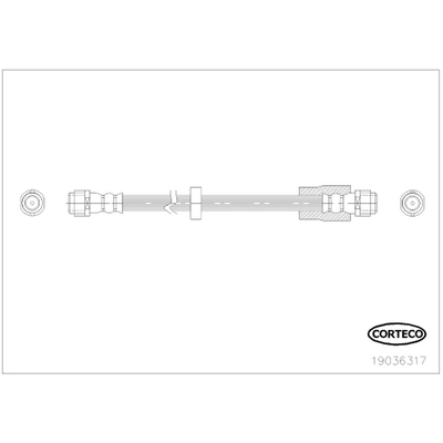 Front Brake Hose by CORTECO - 19036317 pa1