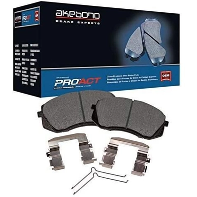 Front Ceramic Pads by AKEBONO - ACT1000 pa12