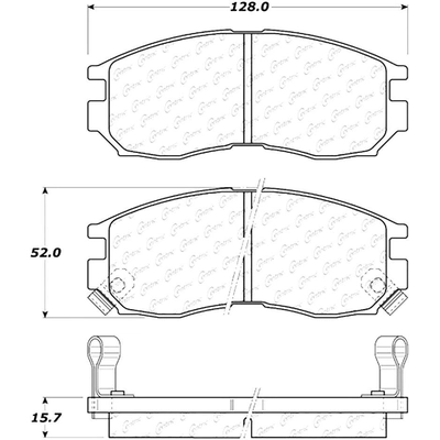 Front Ceramic Pads by CENTRIC PARTS - 103.04840 pa5