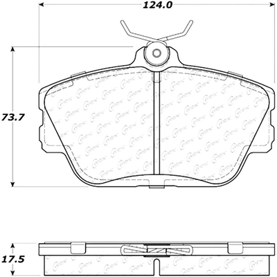 Front Ceramic Pads by CENTRIC PARTS - 103.05980 pa5