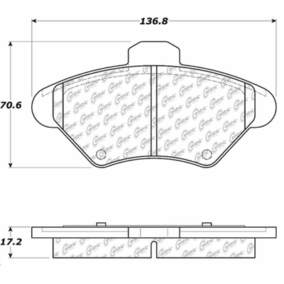 Front Ceramic Pads by CENTRIC PARTS - 103.06000 pa5