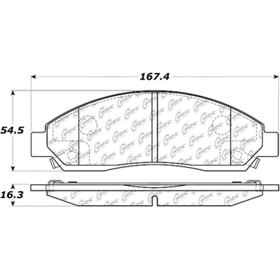 Front Ceramic Pads by CENTRIC PARTS - 103.10390 pa2