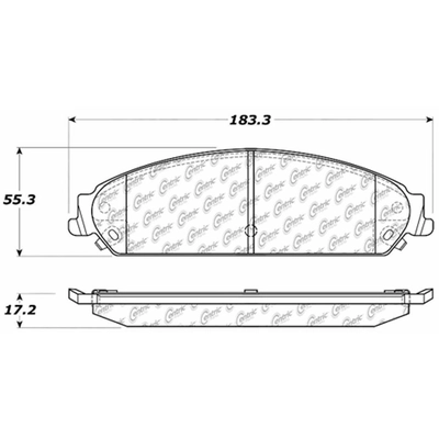 Front Ceramic Pads by CENTRIC PARTS - 103.10580 pa1