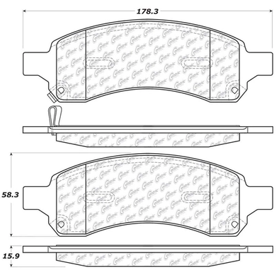 Front Ceramic Pads by CENTRIC PARTS - 103.11691 pa1