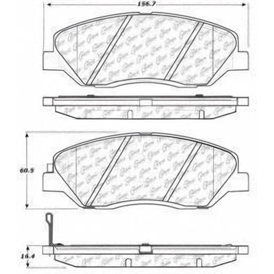 Front Ceramic Pads by CENTRIC PARTS - 103.12020 pa1