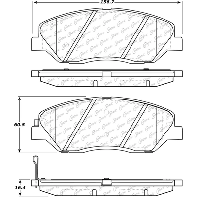 Front Ceramic Pads by CENTRIC PARTS - 103.12020 pa4