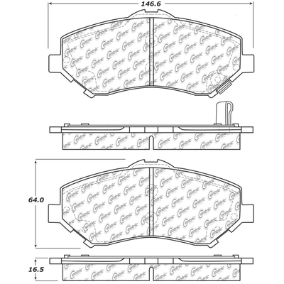 CENTRIC PARTS - 103.12730 - Front Ceramic Pads pa1