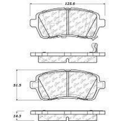 Front Ceramic Pads by CENTRIC PARTS - 103.14541 pa2