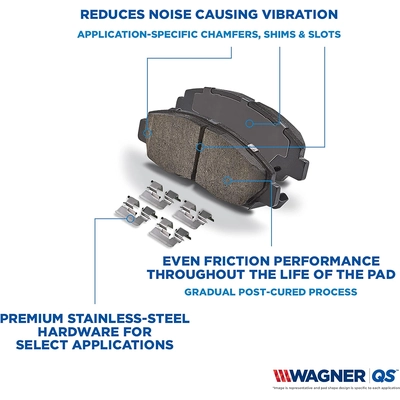 WAGNER - ZD280 - QuickStop Disc Brake Pad Set pa1