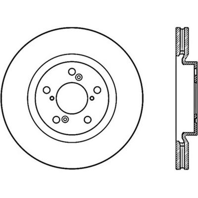 CENTRIC PARTS - 121.40075 - Front Disc Brake Rotor pa4