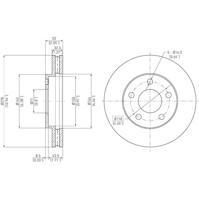 Front Disc Brake Rotor by DYNAMIC FRICTION COMPANY - 600-47026 pa4