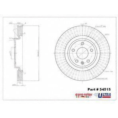 ULTRA - 54515 - Front Disc Brake Rotor pa1