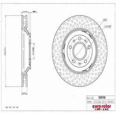 Front Disc Brake Rotor by ULTRA - 55116 pa8