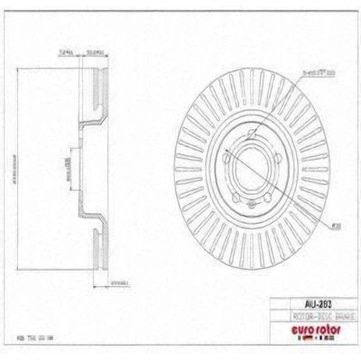 Front Disc Brake Rotor by ULTRA - AU283 pa8