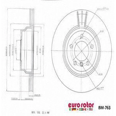 Front Disc Brake Rotor by ULTRA - BM763 pa1