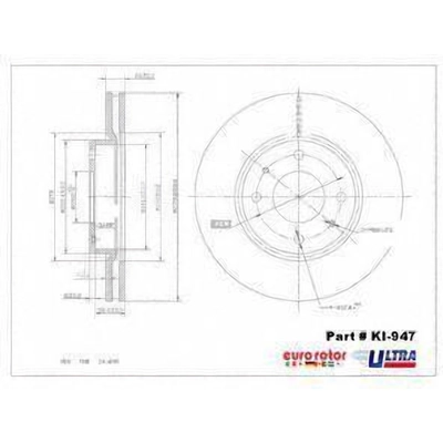 Front Disc Brake Rotor by ULTRA - KI947 pa1