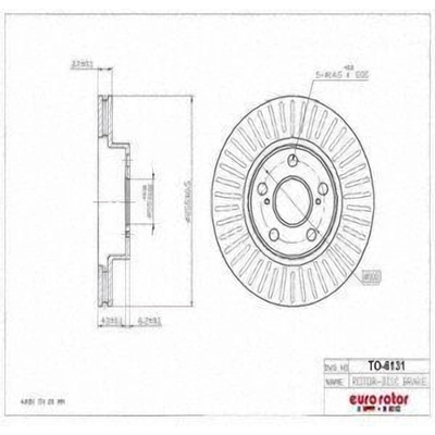 Front Disc Brake Rotor by ULTRA - TO6131 pa7