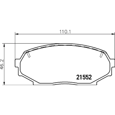 HELLA PAGID - 355034551 - Disc Brake Pad Set pa1