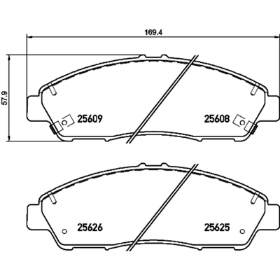 HELLA PAGID - 355036141 - Disc Brake Pad Set pa1