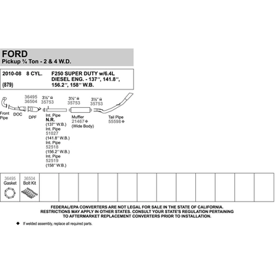 Front Exhaust Pipe by WALKER USA - 51027 pa11