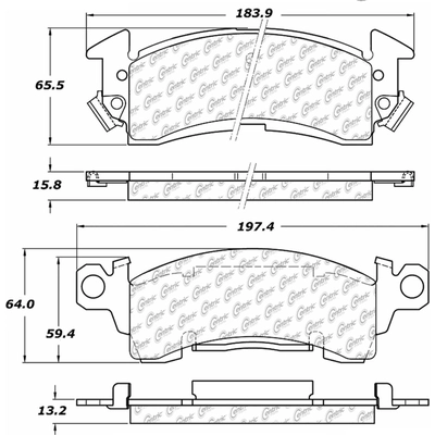 Front High Performance Pads by CENTRIC PARTS - 306.00520 pa1