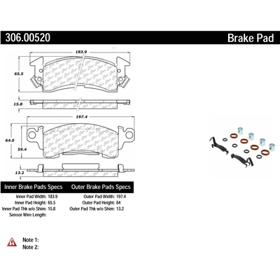 Front High Performance Pads by CENTRIC PARTS - 306.00520 pa3