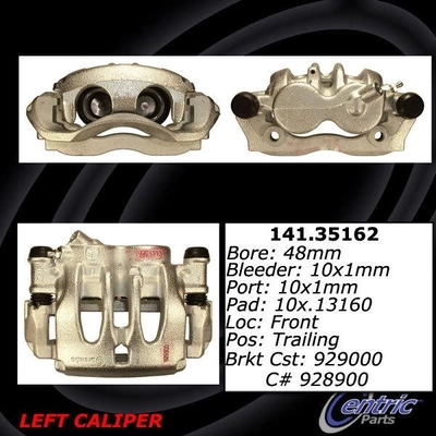 Front Left Rebuilt Caliper With Hardware by CENTRIC PARTS - 141.35162 pa6