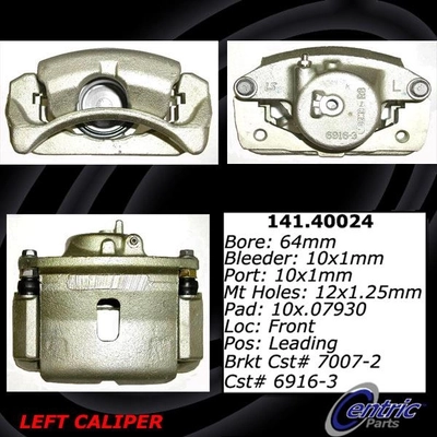 Front Left Rebuilt Caliper With Hardware by CENTRIC PARTS - 141.40024 pa4