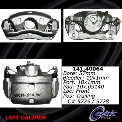 Front Left Rebuilt Caliper With Hardware by CENTRIC PARTS - 141.40064 pa1