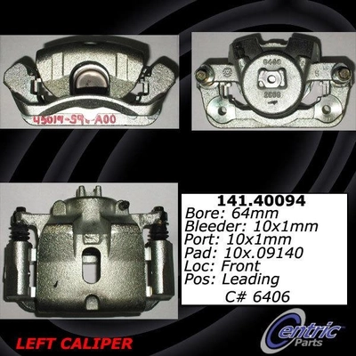 Front Left Rebuilt Caliper With Hardware by CENTRIC PARTS - 141.40094 pa6